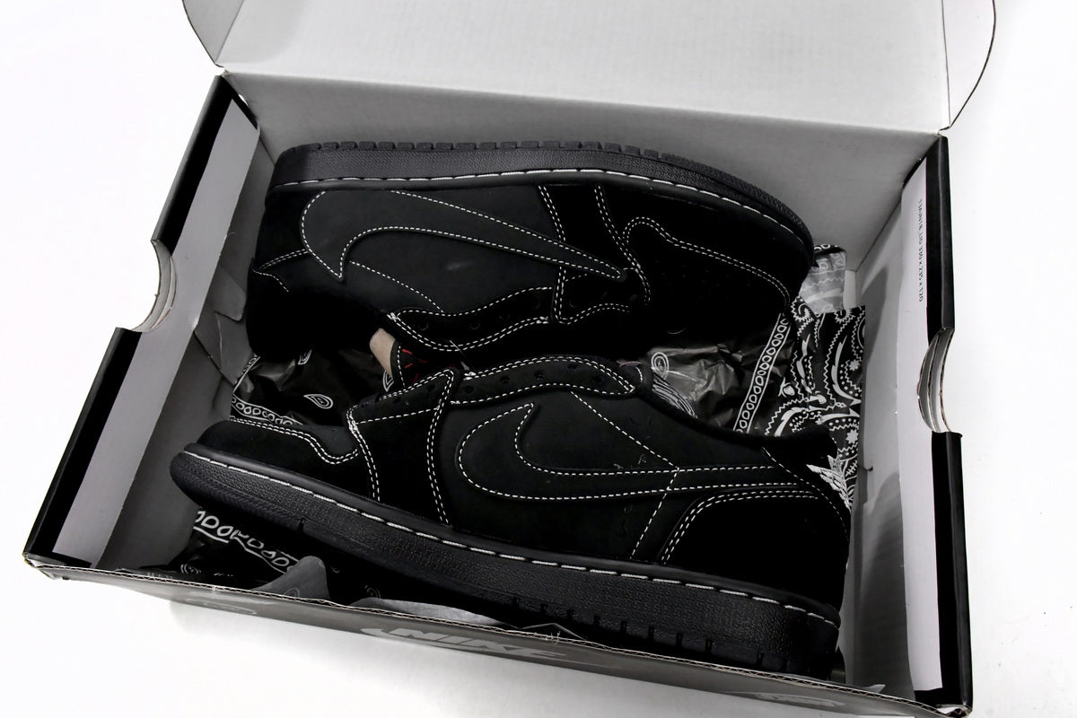 Travis Scott x Air Jordan 1 Retro Low Black Phantom