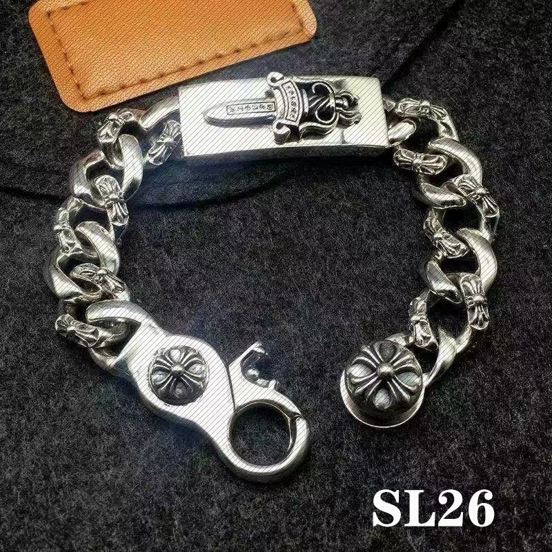 Esclavas Corazones Cromados Chrome