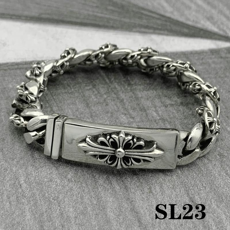 Esclavas Corazones Cromados Chrome