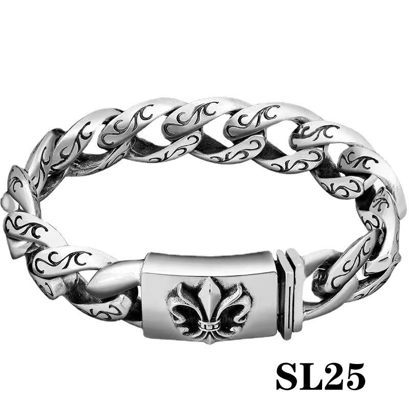 Esclavas Corazones Cromados Chrome