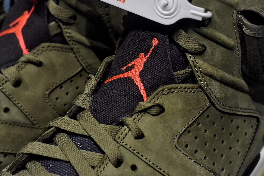 Nike Air Jordan 6 Retro Travis Scott Army Green