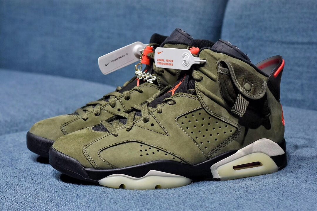 Nike Air Jordan 6 Retro Travis Scott Army Green