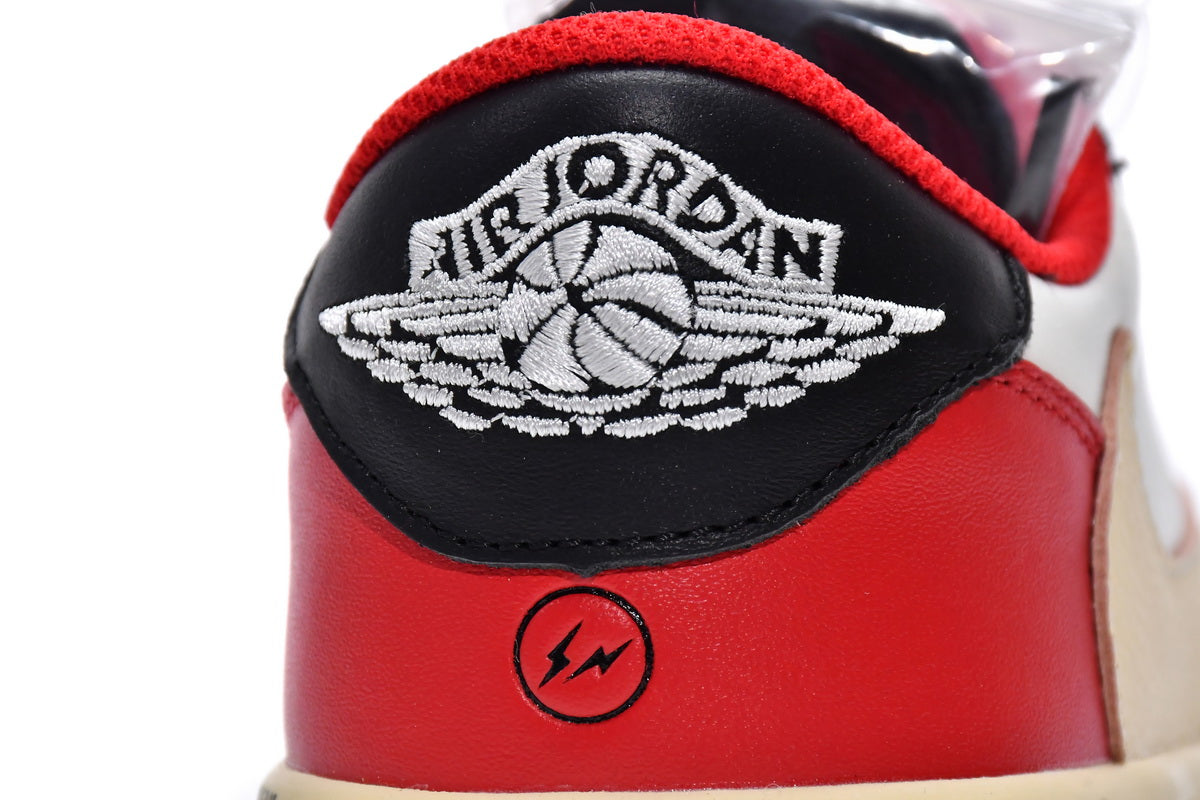 Air Jordan 1 Low OG x Trophy Room 'Sail and Varsity Red