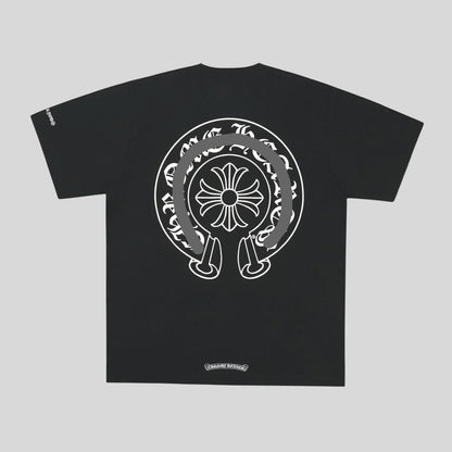 PLAYERA CORAZONES CROMADOS