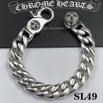 Esclavas Corazones Cromados Chrome