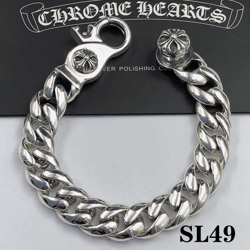 Esclavas Corazones Cromados Chrome