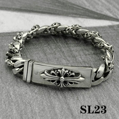 Esclavas Corazones Cromados Chrome