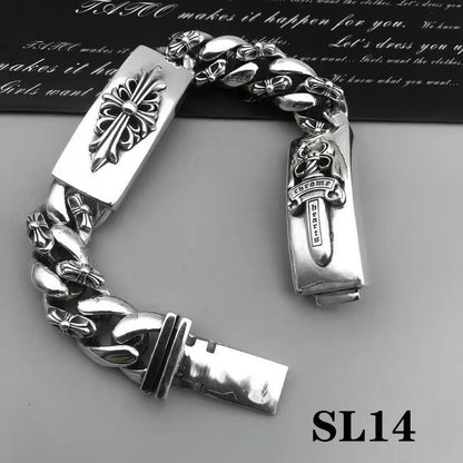 Esclavas Corazones Cromados Chrome