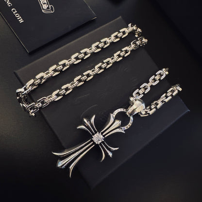 Collar Chrome Corazones Cromados