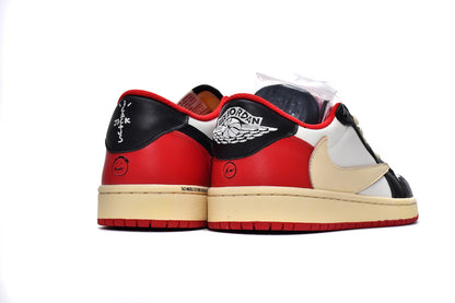 Air Jordan 1 Low OG x Trophy Room 'Sail and Varsity Red